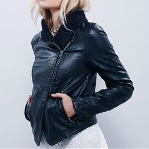 Free People Jackets & Blazers - Free people leather jacket